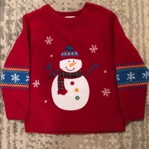 Talbots Kids snowman sweater